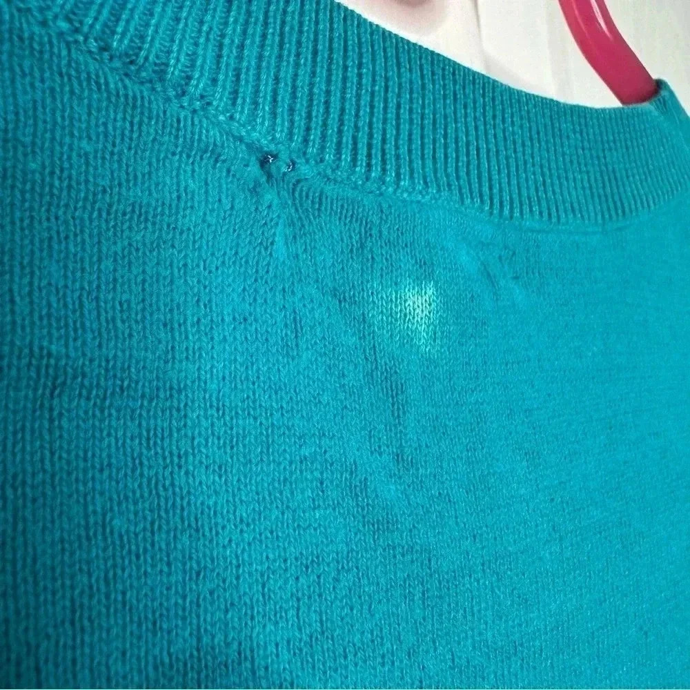 GAP Factory Cardigan 3/4  Length Sleeves Blue Size Small - Picture 16 of 16